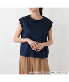 【レリアンプラスハウス/Leilian PLUS HOUSE】の刺繍フレンチスリーブジャージプルオーバー【SORAGE】 ネイビー|ID: prp329100004978492 ipo3291000000037309654