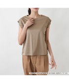 【レリアンプラスハウス/Leilian PLUS HOUSE】の刺繍フレンチスリーブジャージプルオーバー【SORAGE】 キャメル系|ID: prp329100004978492 ipo3291000000037309655