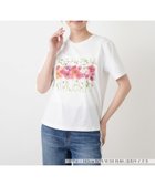 【レリアン/LEILIAN】のフラワープリントTシャツ【2026年5月カタログ】 アイボリー|ID: prp329100004978504 ipo3291000000037309691