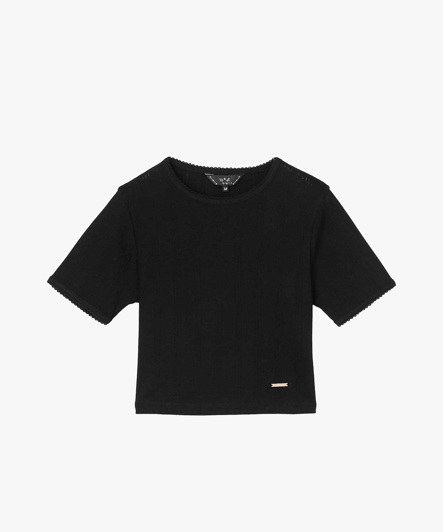 【アニエスベー ファム/agnes b. FEMME】のアイレット コットン ジャージー コンパクト 半袖 Tシャツ 大人の最旬トレンドファッション＆コーディネート founy(ファウニー) 　ファッション　Fashion　レディースファッション　Fashion for Women　トップス・カットソー　Cut & Sew Tops　シャツ・ブラウス・オフィスカジュアル　Elegant Blouses & Button-Ups　ロングTシャツ・Tシャツ　Longline T-Shirts & Tees　アイレット　Eyelet Lace　コンパクト　Compact, Small Size　フィット　Fit, Slim Fit　ボトム　Bottoms, Lower Wear　半袖　Short Sleeve, Half Sleeve　 other-1|ID: prp329100004978508 ipo3291000000037309700
