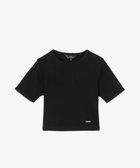 【アニエスベー ファム/agnes b. FEMME】のアイレット コットン ジャージー コンパクト 半袖 Tシャツ 大人の最旬トレンドファッション＆コーディネート founy(ファウニー) ファッション Fashion レディースファッション Fashion for Women トップス・カットソー Cut & Sew Tops シャツ・ブラウス・オフィスカジュアル Elegant Blouses & Button-Ups ロングTシャツ・Tシャツ Longline T-Shirts & Tees アイレット Eyelet Lace コンパクト Compact, Small Size フィット Fit, Slim Fit ボトム Bottoms, Lower Wear 半袖 Short Sleeve, Half Sleeve thumbnail ブラック|ID: prp329100004978508 ipo3291000000037309701