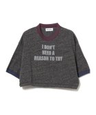 【ビームス ウイメン/BEAMS】のBEAMS BOY / プリント リンガー Tシャツ CHARCOAL.G|ID: prp329100004978513 ipo3291000000037309715