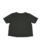 【コムサイズム/COMME CA ISM】のクルーネック ストレッチプリーツTシャツ / セットアップ対応 大人の最旬トレンドファッション＆コーディネート founy(ファウニー) ファッション Fashion レディースファッション Fashion for Women トップス・カットソー Cut & Sew Tops シャツ・ブラウス・オフィスカジュアル Elegant Blouses & Button-Ups ロングTシャツ・Tシャツ Longline T-Shirts & Tees カットソー Cut and Sewn Top シンプル Simple, Minimal ストレッチ Stretch, Stretchy Fabric セットアップ Set-Up, Coordinated Outfit バランス Balance, Style Balance プリーツ Pleats, Pleated ベーシック Basic, Essential エレガント 上品 Elegant thumbnail チャコール|ID: prp329100004978520 ipo3291000000037309744