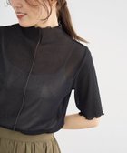 【ルクールブラン/le.coeur blanc】の《WEB限定アイテム》メロウシアーハイネックトップス ブラック|ID: prp329100004978525 ipo3291000000037352508