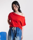 【ローズバッド/ROSE BUD】のOFF SHOULDER TOP 大人の最旬トレンドファッション＆コーディネート founy(ファウニー) ファッション Fashion レディースファッション Fashion for Women ワンピース Dresses カットソー Cut and Sewn Top スタンダード Standard, Basic デコルテ Décolleté, Neckline バランス Balance, Style Balance thumbnail RED|ID: prp329100004978533 ipo3291000000037309797