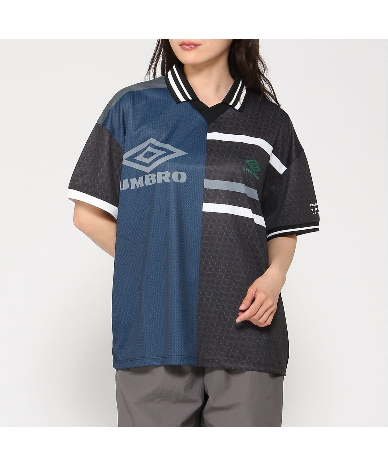【フラボア/FRAPBOIS】のUMBRO GAME-SHIRT インテリア・キッズ・メンズ・レディースファッション・服の通販 founy(ファウニー) 　ファッション　Fashion　レディースファッション　Fashion for Women　トップス・カットソー　Cut & Sew Tops　シャツ・ブラウス・オフィスカジュアル　Elegant Blouses & Button-Ups　ブラック|ID: prp329100004978546 ipo3291000000037309842