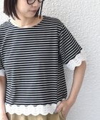 【シップス/SHIPS】のSHIPS Colors 洗濯機可能 リンク レース コンビ TEE 大人の最旬トレンドファッション＆コーディネート founy(ファウニー) ファッション Fashion レディースファッション Fashion for Women カットソー Cut and Sewn Top コンビ Combo, Combination Style トレンド Trend, Trending Now ボトム Bottoms, Lower Wear メンズ Men's, Menswear レース Lace, Lace Fabric ワイド Wide, Wide Fit アウトレット Outlet / Clearance ビジネス 仕事 通勤 Business / Work / Commuting 2026年 2026 2026春夏・S/S Spring/Summer 2026 SS26 thumbnail ブラック|ID: prp329100004978565 ipo3291000000037309915