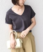 【シップス/SHIPS】のSHIPS Colors 汗染み防止・手洗い可能 Vネック Tシャツ ダークグレー|ID: prp329100004978575 ipo3291000000037309953