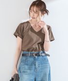 【シップス/SHIPS】のSHIPS Colors 汗染み防止・手洗い可能 Vネック Tシャツ ブラウン|ID: prp329100004978575 ipo3291000000037309956