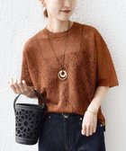 【シップス/SHIPS】の手洗い可能 レース ジャカード ショートスリーブ カットソー 大人の最旬トレンドファッション＆コーディネート founy(ファウニー) ファッション Fashion レディースファッション Fashion for Women トップス・カットソー Cut & Sew Tops カットソー・ベーシックTシャツ Cut-and-Sewn Tops / Stretch Tees & Basics インナー Innerwear 春 Spring カットソー Cut and Sewn Top ショート Short, Short Length ジャカード／ジャガード Jacquard, Woven Pattern ジャケット Jacket, Outerwear スラックス Slacks, Dress Pants スリーブ Sleeve, Long Sleeve / Short Sleeve デニム Denim, Jeans Material ポケット Pocket, Pocket Detail レース Lace, Lace Fabric S/S・春夏 SS, Spring/Summer, Warm Season おすすめ Recommended / Our Picks 夏 Summer エレガント 上品 Elegant 2026年 2026 2026春夏・S/S Spring/Summer 2026 SS26 thumbnail ブラウン|ID: prp329100004978587 ipo3291000000037310002