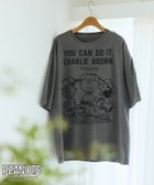 【フリークスストア/FREAK'S STORE】のPEANUTS YOU CAN DO IT フロント プリント 半袖 Tシャツ 大人の最旬トレンドファッション＆コーディネート founy(ファウニー) ファッション Fashion レディースファッション Fashion for Women トップス・カットソー Cut & Sew Tops シャツ・ブラウス・オフィスカジュアル Elegant Blouses & Button-Ups ロングTシャツ・Tシャツ Longline T-Shirts & Tees 2026年 2026 2026春夏・S/S Spring/Summer 2026 SS26 おすすめ Recommended / Our Picks サテン Satin, Glossy Fabric ジャケット Jacket, Outerwear タイトスカート Pencil Skirt, Tight Skirt フロント Front, Front Design プリント Print, Printed Pattern ミックス Mix, Mixed Style モノトーン Monotone, Black and White リラックス Relax, Relaxed Fit 半袖 Short Sleeve, Half Sleeve 夏 Summer S/S・春夏 SS, Spring/Summer, Warm Season thumbnail チャコールグレー|ID: prp329100004978591 ipo3291000000037310017