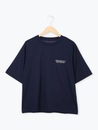【サマンサモスモス/Samansa Mos2】の刺繍 プリントロゴTシャツ 大人の最旬トレンドファッション＆コーディネート founy(ファウニー) ファッション Fashion レディースファッション Fashion for Women トップス・カットソー Cut & Sew Tops シャツ・ブラウス・オフィスカジュアル Elegant Blouses & Button-Ups ロングTシャツ・Tシャツ Longline T-Shirts & Tees おすすめ Recommended / Our Picks スラックス Slacks, Dress Pants デニム Denim, Jeans Material プリント Print, Printed Pattern ベーシック Basic, Essential thumbnail ネイビー|ID: prp329100004978603 ipo3291000000037310060