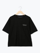 【サマンサモスモス/Samansa Mos2】の刺繍 プリントロゴTシャツ 大人の最旬トレンドファッション＆コーディネート founy(ファウニー) ファッション Fashion レディースファッション Fashion for Women トップス・カットソー Cut & Sew Tops シャツ・ブラウス・オフィスカジュアル Elegant Blouses & Button-Ups ロングTシャツ・Tシャツ Longline T-Shirts & Tees おすすめ Recommended / Our Picks スラックス Slacks, Dress Pants デニム Denim, Jeans Material プリント Print, Printed Pattern ベーシック Basic, Essential thumbnail ブラック|ID: prp329100004978603 ipo3291000000037310061
