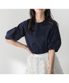 【ビアッジョブルー/Viaggio Blu】のランタンスリーブカットソー 大人の最旬トレンドファッション＆コーディネート founy(ファウニー) ファッション Fashion レディースファッション Fashion for Women トップス・カットソー Cut & Sew Tops カットソー・ベーシックTシャツ Cut-and-Sewn Tops / Stretch Tees & Basics エレガント 上品 Elegant 春 Spring カットソー Cut and Sewn Top コンパクト Compact, Small Size スリーブ Sleeve, Long Sleeve / Short Sleeve フォルム Silhouette, Form S/S・春夏 SS, Spring/Summer, Warm Season 夏 Summer 2026年 2026 2026春夏・S/S Spring/Summer 2026 SS26 thumbnail ネイビー|ID: prp329100004978611 ipo3291000000037310092