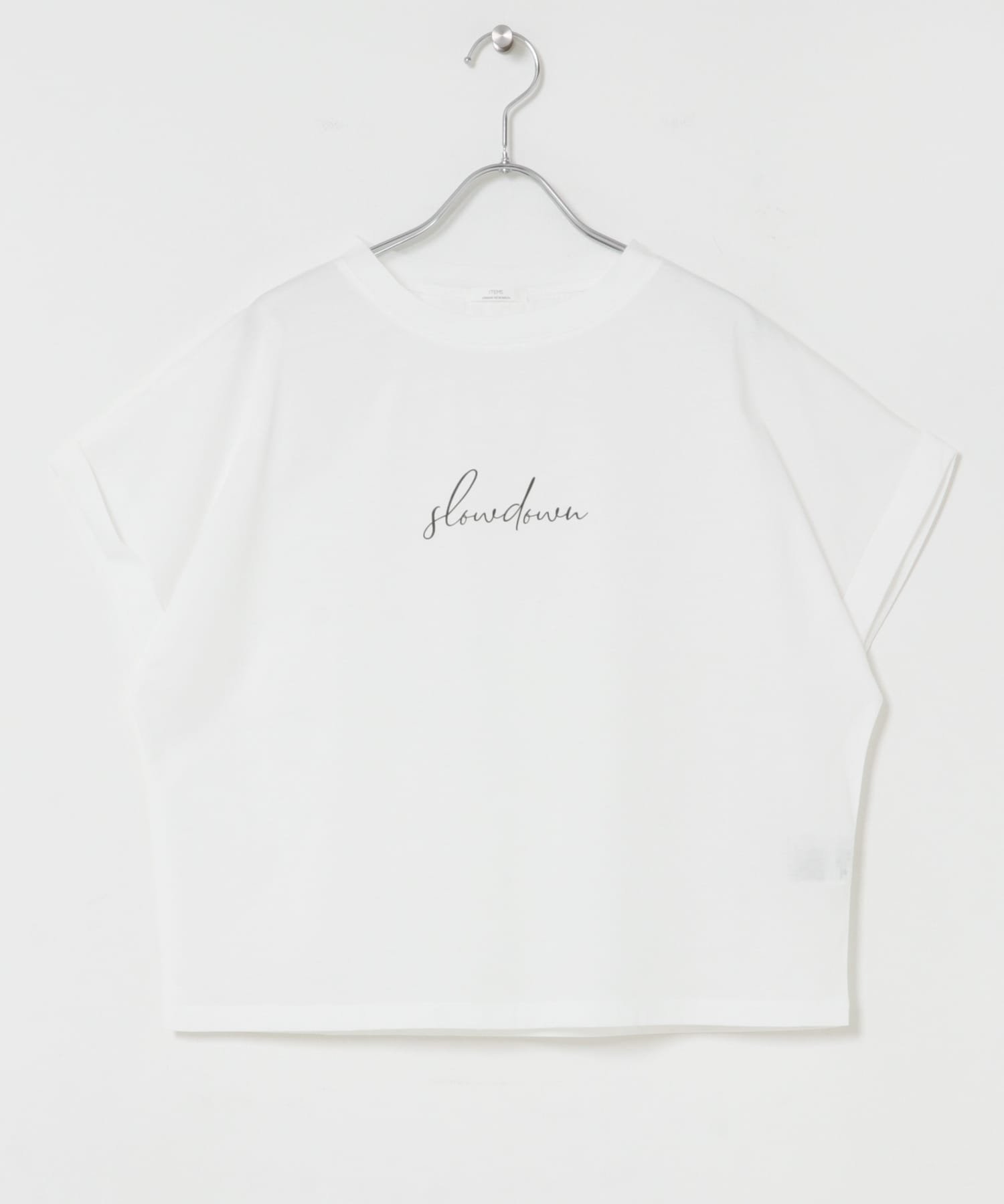 【アイテムズアーバンリサーチ/ITEMS URBAN RESEARCH】の『接触冷感/UVカット』シルケット半袖プリントTシャツ(楽着シリーズ) 大人の最旬トレンドファッション＆コーディネート founy(ファウニー) 　ファッション　Fashion　レディースファッション　Fashion for Women　トップス・カットソー　Cut & Sew Tops　シャツ・ブラウス・オフィスカジュアル　Elegant Blouses & Button-Ups　ロングTシャツ・Tシャツ　Longline T-Shirts & Tees　2026年　2026　2026春夏・S/S　Spring/Summer 2026 SS26　インナー　Innerwear　カーディガン　Cardigan, Knitwear　シルケット　Silket, Silky Cotton　シンプル　Simple, Minimal　ジャケット　Jacket, Outerwear　プリント　Print, Printed Pattern　エレガント 上品　Elegant　半袖　Short Sleeve, Half Sleeve　夏　Summer　S/S・春夏　SS, Spring/Summer, Warm Season　 other-1|ID: prp329100004978619 ipo3291000000037310131