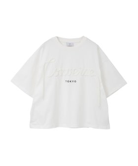 【コンバーストウキョウ/CONVERSE TOKYO】のSPINDLE LOGO SHORT TEE 大人の最旬トレンドファッション＆コーディネート founy(ファウニー) ファッション Fashion レディースファッション Fashion for Women インナー Innerwear カーディガン Cardigan, Knitwear ショルダー Shoulder, Shoulder Strap ショート Short, Short Length スピンドル Spindle, Drawcord スラックス Slacks, Dress Pants デニム Denim, Jeans Material ドロップ Drop Shoulder, Dropped Style パーカー Hoodie, Parka ボックス Boxy, Box Shape ロング Long, Long-Length |ID:prp329100004978620