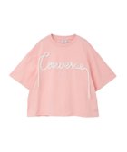 【コンバーストウキョウ/CONVERSE TOKYO】のSPINDLE LOGO SHORT TEE 大人の最旬トレンドファッション＆コーディネート founy(ファウニー) ファッション Fashion レディースファッション Fashion for Women インナー Innerwear カーディガン Cardigan, Knitwear ショルダー Shoulder, Shoulder Strap ショート Short, Short Length スピンドル Spindle, Drawcord スラックス Slacks, Dress Pants デニム Denim, Jeans Material ドロップ Drop Shoulder, Dropped Style パーカー Hoodie, Parka ボックス Boxy, Box Shape ロング Long, Long-Length thumbnail ピンク|ID: prp329100004978620 ipo3291000000037310138