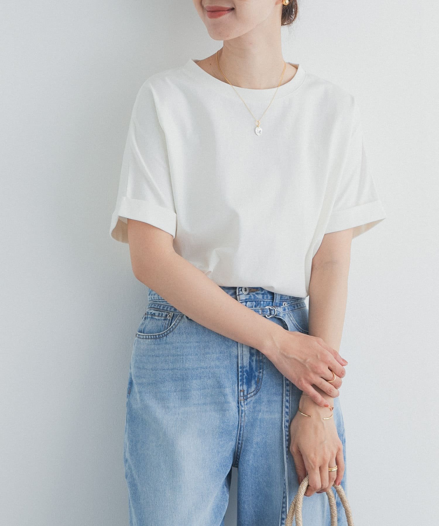 【アーバンリサーチ ドアーズ/URBAN RESEARCH DOORS】の『UR TECH』コットンロールスリーブプルオーバー インテリア・キッズ・メンズ・レディースファッション・服の通販 founy(ファウニー) 　ファッション　Fashion　レディースファッション　Fashion for Women　トップス・カットソー　Cut & Sew Tops　カジュアルプルオーバー・ニットトップス　Pullovers & Knit Tops / Casual Pullovers　2026年　2026　2026春夏・S/S　Spring/Summer 2026 SS26　シンプル　Simple, Minimal　スリーブ　Sleeve, Long Sleeve / Short Sleeve　プレーン　Plain, Simple　ワイド　Wide, Wide Fit　半袖　Short Sleeve, Half Sleeve　夏　Summer　抗菌　Antibacterial, Bacteria-Resistant　S/S・春夏　SS, Spring/Summer, Warm Season　オフホワイト|ID: prp329100004978628 ipo3291000000037310173