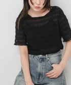 【センスオブプレイス/SENSE OF PLACE by URBAN RESEARCH】のシャーリングシアートップ(5分袖) 大人の最旬トレンドファッション＆コーディネート founy(ファウニー) ファッション Fashion レディースファッション Fashion for Women トップス・カットソー Cut & Sew Tops 2026年 2026 2026春夏・S/S Spring/Summer 2026 SS26 夏 Summer S/S・春夏 SS, Spring/Summer, Warm Season thumbnail ブラック|ID: prp329100004978634 ipo3291000000037310201