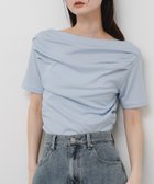 【センスオブプレイス/SENSE OF PLACE by URBAN RESEARCH】のシアードレープトップ(半袖) 大人の最旬トレンドファッション＆コーディネート founy(ファウニー) ファッション Fashion レディースファッション Fashion for Women トップス・カットソー Cut & Sew Tops インナー Innerwear キャミソール Camisole, Spaghetti Strap Top 今季 This Season, Current Season シアー Sheer, See-Through シンプル Simple, Minimal スマート Smart, Elegant スラックス Slacks, Dress Pants ドレープ Drape, Draping Fabric バランス Balance, Style Balance 半袖 Short Sleeve, Half Sleeve モダン Modern, Contemporary ワイド Wide, Wide Fit S/S・春夏 SS, Spring/Summer, Warm Season おすすめ Recommended / Our Picks 夏 Summer 2026年 2026 2026春夏・S/S Spring/Summer 2026 SS26 thumbnail ライトブルー|ID: prp329100004978635 ipo3291000000037310205