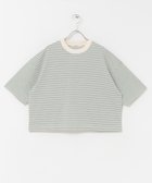 【アーバンリサーチ ドアーズ/URBAN RESEARCH DOORS】のFORK SPOON マルチボーダーTシャツ 大人の最旬トレンドファッション＆コーディネート founy(ファウニー) ファッション Fashion レディースファッション Fashion for Women トップス・カットソー Cut & Sew Tops シャツ・ブラウス・オフィスカジュアル Elegant Blouses & Button-Ups ロングTシャツ・Tシャツ Longline T-Shirts & Tees 2026年 2026 2026春夏・S/S Spring/Summer 2026 SS26 ベーシック Basic, Essential ボーダー Border, Stripe 夏 Summer 定番 Standard, Basic Item S/S・春夏 SS, Spring/Summer, Warm Season thumbnail グリーン|ID: prp329100004978636 ipo3291000000037310209
