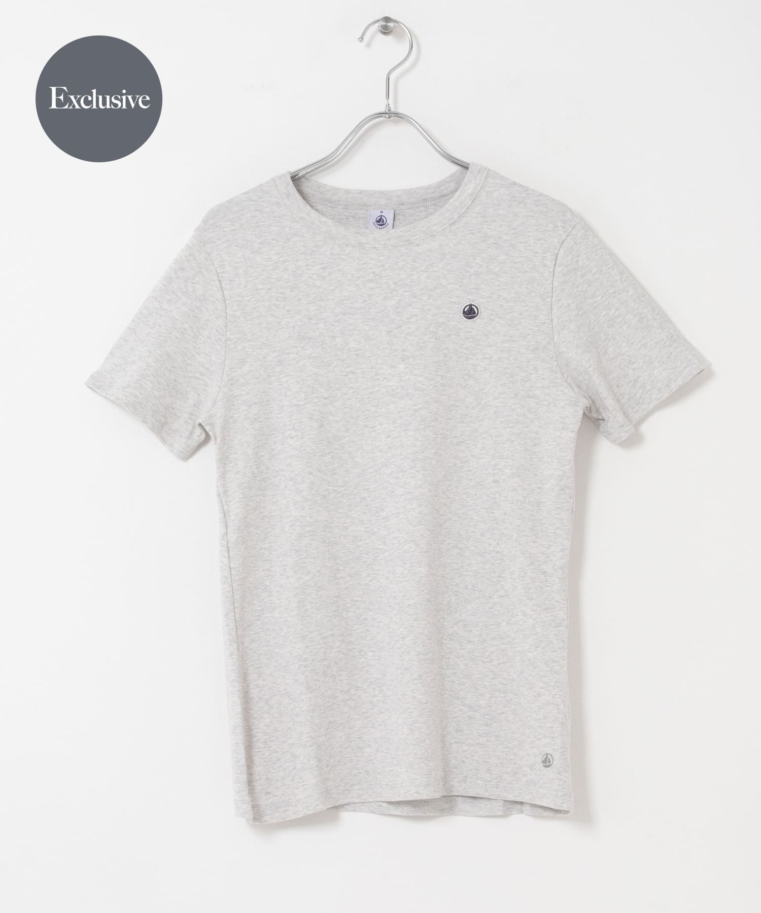 【アーバンリサーチ ドアーズ/URBAN RESEARCH DOORS】の『別注』PETIT BATEAU×DOORS EMBROIDERYT-SHIRTS インテリア・キッズ・メンズ・レディースファッション・服の通販 founy(ファウニー) 　ファッション　Fashion　レディースファッション　Fashion for Women　トップス・カットソー　Cut & Sew Tops　シャツ・ブラウス・オフィスカジュアル　Elegant Blouses & Button-Ups　ロングTシャツ・Tシャツ　Longline T-Shirts & Tees　定番　Standard, Basic Item　人気　Popular, Best Seller　フィット　Fit, Slim Fit　フランス　France, French　ベビー　Baby, Babywear　ベーシック　Basic, Essential　別注　Limited Edition, Custom Order　半袖　Short Sleeve, Half Sleeve　S/S・春夏　SS, Spring/Summer, Warm Season　夏　Summer　2026年　2026　2026春夏・S/S　Spring/Summer 2026 SS26　グレー|ID: prp329100004978640 ipo3291000000037310224