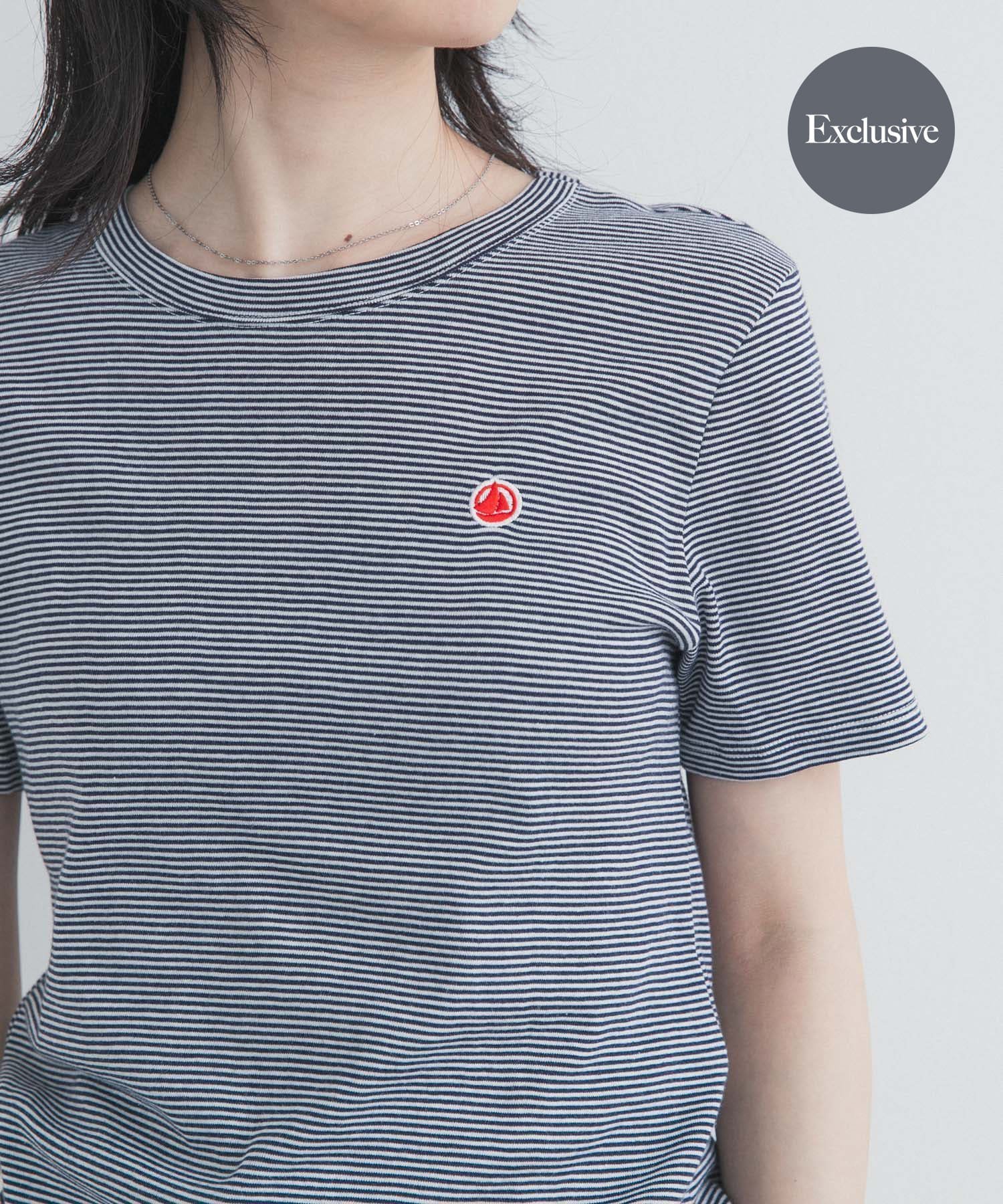 【アーバンリサーチ ドアーズ/URBAN RESEARCH DOORS】の『別注』PETIT BATEAU×DOORS EMBROIDERYT-SHIRTS ST 大人の最旬トレンドファッション＆コーディネート founy(ファウニー) 　ファッション　Fashion　レディースファッション　Fashion for Women　トップス・カットソー　Cut & Sew Tops　シャツ・ブラウス・オフィスカジュアル　Elegant Blouses & Button-Ups　ロングTシャツ・Tシャツ　Longline T-Shirts & Tees　定番　Standard, Basic Item　人気　Popular, Best Seller　フィット　Fit, Slim Fit　フランス　France, French　ベビー　Baby, Babywear　ベーシック　Basic, Essential　別注　Limited Edition, Custom Order　半袖　Short Sleeve, Half Sleeve　S/S・春夏　SS, Spring/Summer, Warm Season　夏　Summer　2026年　2026　2026春夏・S/S　Spring/Summer 2026 SS26　 other-1|ID: prp329100004978641 ipo3291000000037310225