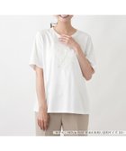 【レリアンプラスハウス/Leilian PLUS HOUSE】のカットソー【MUSE BY ROCHAS Premiere】 大人の最旬トレンドファッション＆コーディネート founy(ファウニー) ファッション Fashion レディースファッション Fashion for Women トップス・カットソー Cut & Sew Tops カットソー・ベーシックTシャツ Cut-and-Sewn Tops / Stretch Tees & Basics インナー Innerwear ウォッシャブル Machine Washable カットソー Cut and Sewn Top カーディガン Cardigan, Knitwear シンプル Simple, Minimal ジャケット Jacket, Outerwear デニム Denim, Jeans Material フェミニン Feminine, Girly ポケット Pocket, Pocket Detail 半袖 Short Sleeve, Half Sleeve 夏 Summer thumbnail アイボリー|ID: prp329100004978662 ipo3291000000037310304