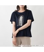 【レリアンプラスハウス/Leilian PLUS HOUSE】のカットソー【MUSE BY ROCHAS Premiere】 大人の最旬トレンドファッション＆コーディネート founy(ファウニー) ファッション Fashion レディースファッション Fashion for Women トップス・カットソー Cut & Sew Tops カットソー・ベーシックTシャツ Cut-and-Sewn Tops / Stretch Tees & Basics ウォッシャブル Machine Washable カットソー Cut and Sewn Top カーディガン Cardigan, Knitwear シンプル Simple, Minimal ジャケット Jacket, Outerwear プリント Print, Printed Pattern ベーシック Basic, Essential ポケット Pocket, Pocket Detail 半袖 Short Sleeve, Half Sleeve 夏 Summer thumbnail ネイビー|ID: prp329100004978664 ipo3291000000037310308