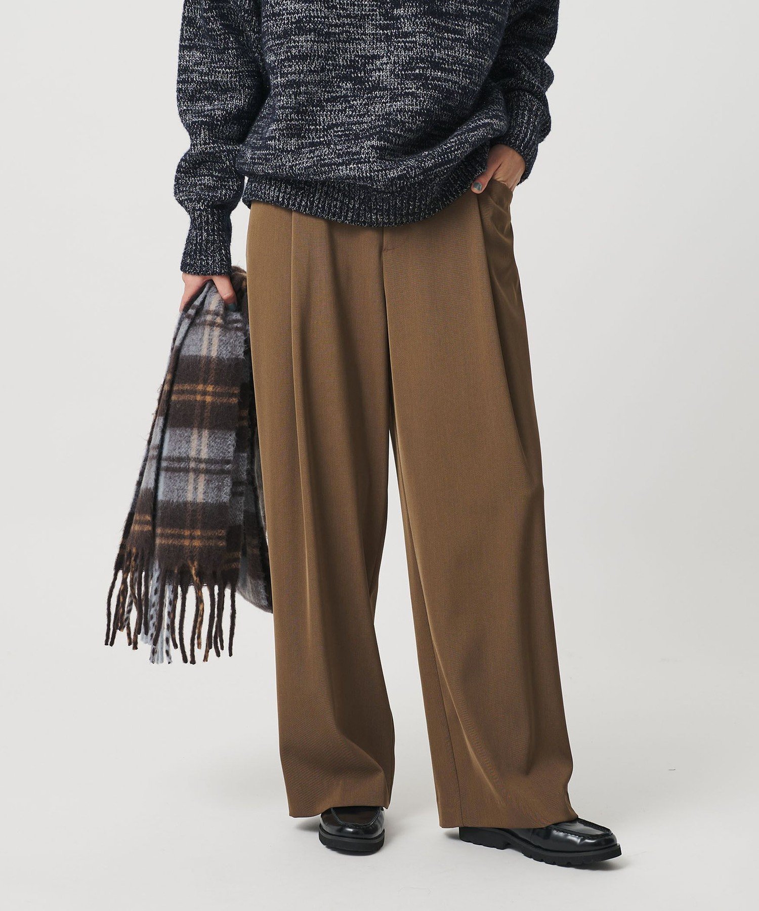 【ビューティ&ユース ユナイテッドアローズ/BEAUTY&YOUTH / UNITED ARROWS】のポリエステルブレンド ツイルバックゴムパンツ インテリア・キッズ・メンズ・レディースファッション・服の通販 founy(ファウニー) 　ファッション　Fashion　レディースファッション　Fashion for Women　パンツ　Pants & Trousers　バッグ　Bags　ストレート　Straight, Straight Cut　スマート　Smart, Elegant　ダウン　Down, Puffer　ベロア　Velour, Soft Velvet　ボトム　Bottoms, Lower Wear　ポケット　Pocket, Pocket Detail　リラックス　Relax, Relaxed Fit　ルーズ　Loose, Oversized　ワイド　Wide, Wide Fit　MOCA|ID: prp329100004978668 ipo3291000000037310340