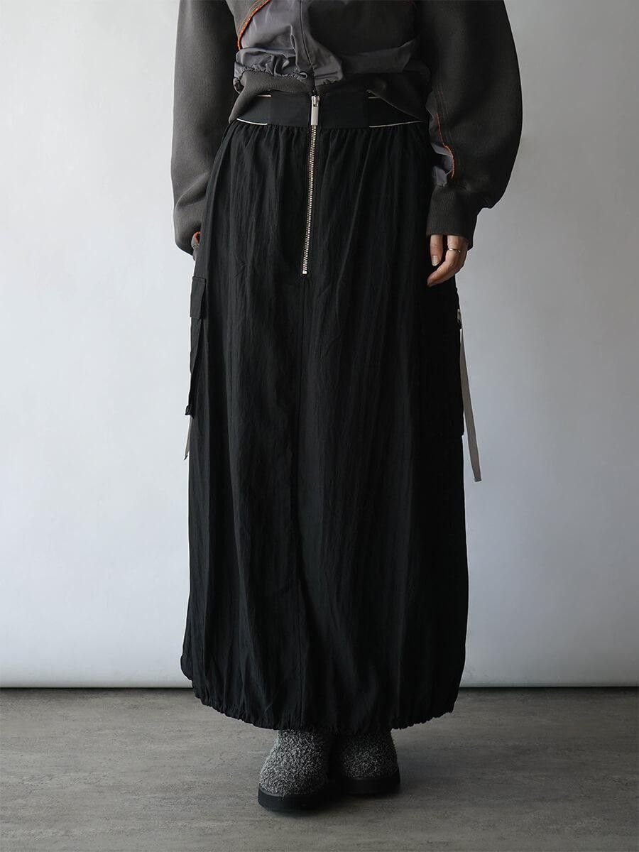 【ラシュッド/LASUD】のウエストデザインナロースカート インテリア・キッズ・メンズ・レディースファッション・服の通販 founy(ファウニー) 　ファッション　Fashion　レディースファッション　Fashion for Women　スカート　Skirts　ショート　Short, Short Length　バランス　Balance, Style Balance　バルーン　Balloon, Balloon Silhouette　ポケット　Pocket, Pocket Detail　ブラック|ID: prp329100004978690 ipo3291000000037310442