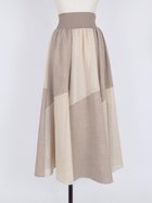 【ヴァン/Vin】のメッシュパネルフレアスカート 大人の最旬トレンドファッション＆コーディネート founy(ファウニー) ファッション Fashion レディースファッション Fashion for Women スカート Skirts Aライン・フレアスカート A-Line & Flared Skirts シンプル Simple, Minimal フレア Flare, Flared ミックス Mix, Mixed Style メッシュ Mesh, Net Fabric thumbnail ベージュ|ID: prp329100004978698 ipo3291000000037310466