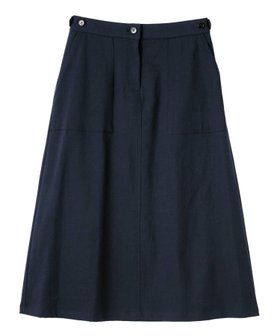 【キャラオクルス/CARA OCRUZ】のAラインミモレスカート 大人の最旬トレンドファッション＆コーディネート founy(ファウニー) ファッション Fashion レディースファッション Fashion for Women スカート Skirts ウォッシャブル Machine Washable シンプル Simple, Minimal パッチ Patch, Appliqué フロント Front, Front Design ポケット Pocket, Pocket Detail リラックス Relax, Relaxed Fit 夏 Summer |ID:prp329100004978700