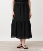 【レリアン/LEILIAN】のシアーロングフレアスカート【BOURGE】 大人の最旬トレンドファッション＆コーディネート founy(ファウニー) ファッション Fashion レディースファッション Fashion for Women スカート Skirts Aライン・フレアスカート A-Line & Flared Skirts ウォッシャブル Machine Washable シアー Sheer, See-Through スマート Smart, Elegant セットアップ Set-Up, Coordinated Outfit ドット Polka Dot, Dot Pattern フレア Flare, Flared ポケット Pocket, Pocket Detail モチーフ Motif, Design Theme リラックス Relax, Relaxed Fit ロング Long, Long-Length 夏 Summer thumbnail ブラック|ID: prp329100004978706 ipo3291000000037310492