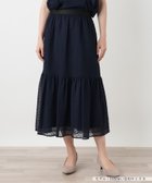 【レリアン/LEILIAN】のシアーロングフレアスカート【BOURGE】 大人の最旬トレンドファッション＆コーディネート founy(ファウニー) ファッション Fashion レディースファッション Fashion for Women スカート Skirts Aライン・フレアスカート A-Line & Flared Skirts ウォッシャブル Machine Washable シアー Sheer, See-Through スマート Smart, Elegant セットアップ Set-Up, Coordinated Outfit ドット Polka Dot, Dot Pattern フレア Flare, Flared ポケット Pocket, Pocket Detail モチーフ Motif, Design Theme リラックス Relax, Relaxed Fit ロング Long, Long-Length 夏 Summer thumbnail ネイビー|ID: prp329100004978706 ipo3291000000037310493