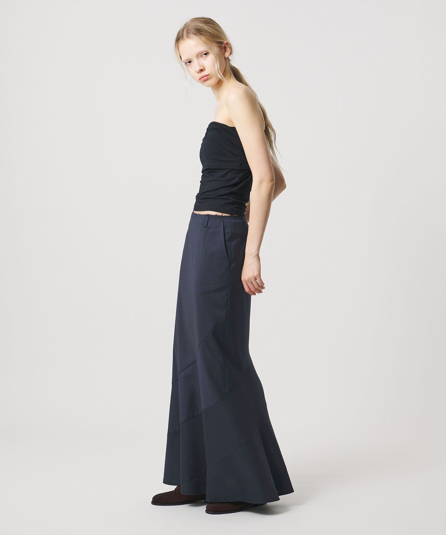 【ビューティ&ユース ユナイテッドアローズ/BEAUTY&YOUTH / UNITED ARROWS】のATTISESSION エスカルゴ スカート ストライプ 大人の最旬トレンドファッション＆コーディネート founy(ファウニー) 　ファッション　Fashion　レディースファッション　Fashion for Women　スカート　Skirts　カットオフ　Cut-Off Design　カットソー　Cut and Sewn Top　ジャケット　Jacket, Outerwear　ストライプ　Stripe, Striped Pattern　セットアップ　Set-Up, Coordinated Outfit　ダウン　Down, Puffer　フレア　Flare, Flared　ポケット　Pocket, Pocket Detail　おすすめ　Recommended / Our Picks　 other-1|ID: prp329100004978707 ipo3291000000037310494