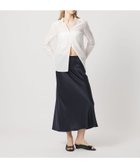 【ビューティ&ユース ユナイテッドアローズ/BEAUTY&YOUTH / UNITED ARROWS】のATTISESSION サテン カットオフ ミディアム スカート NAVY|ID: prp329100004978709 ipo3291000000037345611