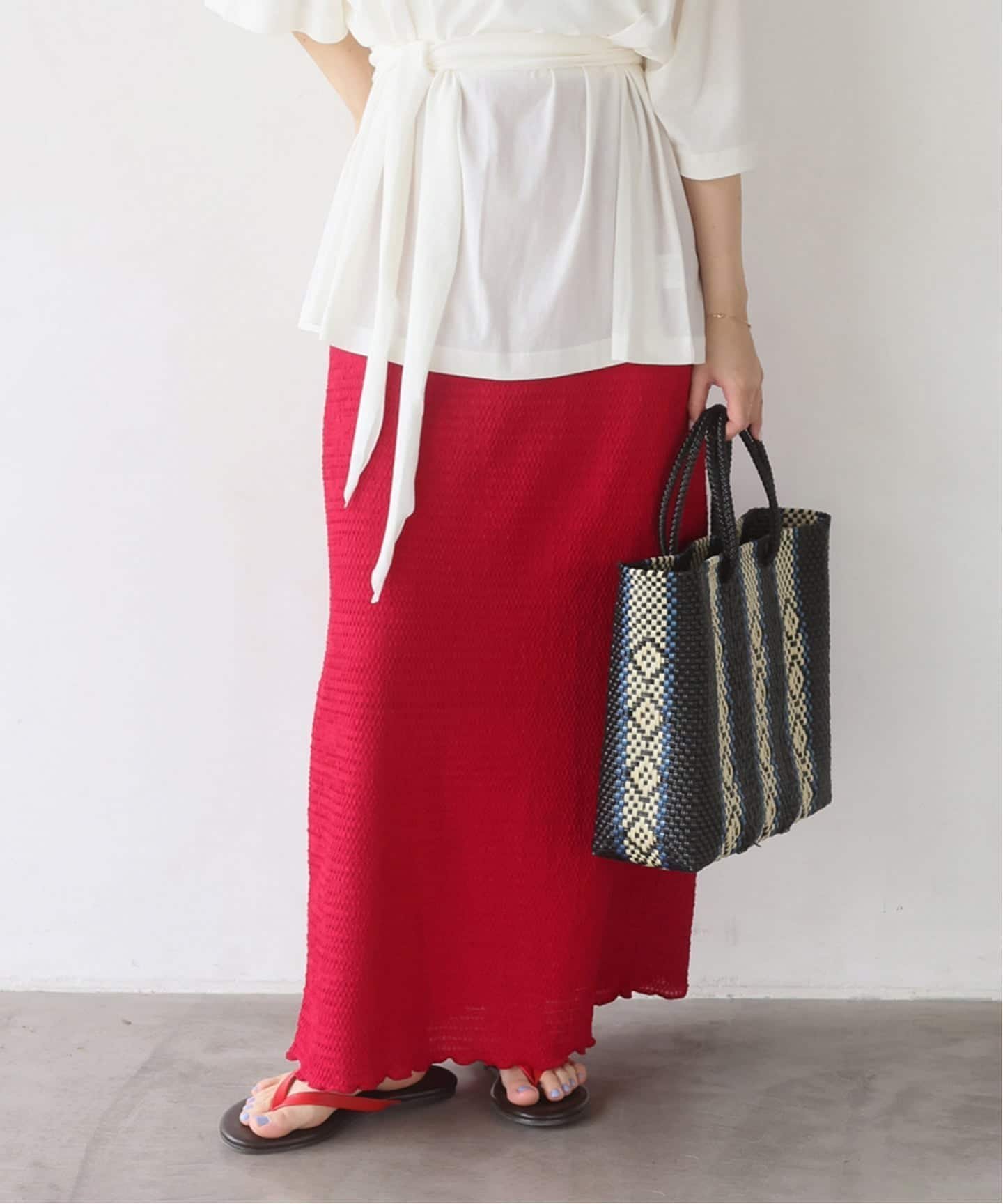 【スローブ イエナ/SLOBE IENA】の《シリーズあり》シュリンクジャージースカート インテリア・キッズ・メンズ・レディースファッション・服の通販 founy(ファウニー) 　ファッション　Fashion　レディースファッション　Fashion for Women　スカート　Skirts　2026年　2026　2026春夏・S/S　Spring/Summer 2026 SS26　シンプル　Simple, Minimal　リネン　Linen, Linen Fabric　リラックス　Relax, Relaxed Fit　旅行　Travel　レッド|ID: prp329100004978716 ipo3291000000037310521