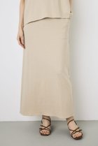 【アズール バイ マウジー/AZUL by moussy】のIラインカットロングスカート BEG|ID: prp329100004978726 ipo3291000000037345677