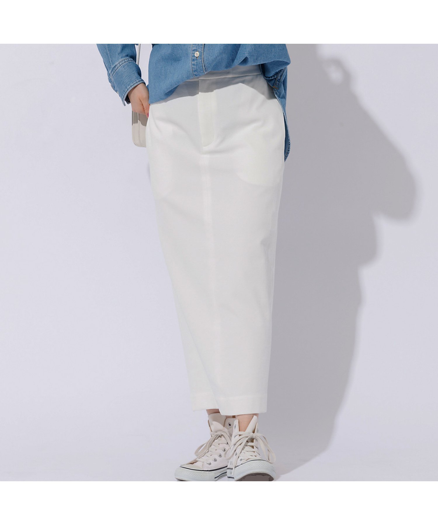 【ルージュヴィフラクレ/Rouge vif la cle】のシェルタリングタイトスカート インテリア・キッズ・メンズ・レディースファッション・服の通販 founy(ファウニー) 　ファッション　Fashion　レディースファッション　Fashion for Women　スカート　Skirts　ストレッチ　Stretch, Stretchy Fabric　スリット　Slit, Slit Detail　タイトスカート　Pencil Skirt, Tight Skirt　人気　Popular, Best Seller　夏　Summer　春　Spring　S/S・春夏　SS, Spring/Summer, Warm Season　ホワイト|ID: prp329100004978740 ipo3291000000037310605