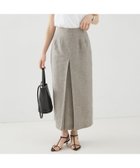 【ルージュヴィフラクレ/Rouge vif la cle】のラメリネンスリットスカート 大人の最旬トレンドファッション＆コーディネート founy(ファウニー) ファッション Fashion レディースファッション Fashion for Women スカート Skirts シャイニー Shiny, Glossy Finish シルバー Silver, Metallic Silver スリット Slit, Slit Detail タイトスカート Pencil Skirt, Tight Skirt トレンド Trend, Trending Now フロント Front, Front Design 夏 Summer 春 Spring S/S・春夏 SS, Spring/Summer, Warm Season thumbnail ベージュ|ID: prp329100004978744 ipo3291000000037310617
