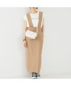【ルージュヴィフラクレ/Rouge vif la cle】の【一部店舗限定】ストレッチサスペンダージャンパースカート 大人の最旬トレンドファッション＆コーディネート founy(ファウニー) ファッション Fashion レディースファッション Fashion for Women スカート Skirts サスペンダー Suspenders, Braces ストレッチ Stretch, Stretchy Fabric リラックス Relax, Relaxed Fit ロング Long, Long-Length thumbnail キャメル|ID: prp329100004978746 ipo3291000000037310625