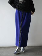 【ラシュッド/LASUD】のフロントホックジャジーナロースカート 大人の最旬トレンドファッション＆コーディネート founy(ファウニー) ファッション Fashion レディースファッション Fashion for Women スカート Skirts おすすめ Recommended / Our Picks スタイリッシュ Stylish, Fashionable スリット Slit, Slit Detail フロント Front, Front Design リラックス Relax, Relaxed Fit ロング Long, Long-Length thumbnail ブルー|ID: prp329100004978752 ipo3291000000037310643