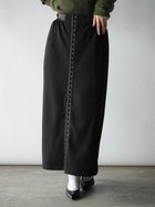 【ラシュッド/LASUD】のフロントホックジャジーナロースカート 大人の最旬トレンドファッション＆コーディネート founy(ファウニー) ファッション Fashion レディースファッション Fashion for Women スカート Skirts おすすめ Recommended / Our Picks スタイリッシュ Stylish, Fashionable スリット Slit, Slit Detail フロント Front, Front Design リラックス Relax, Relaxed Fit ロング Long, Long-Length thumbnail ブラック|ID: prp329100004978752 ipo3291000000037310644