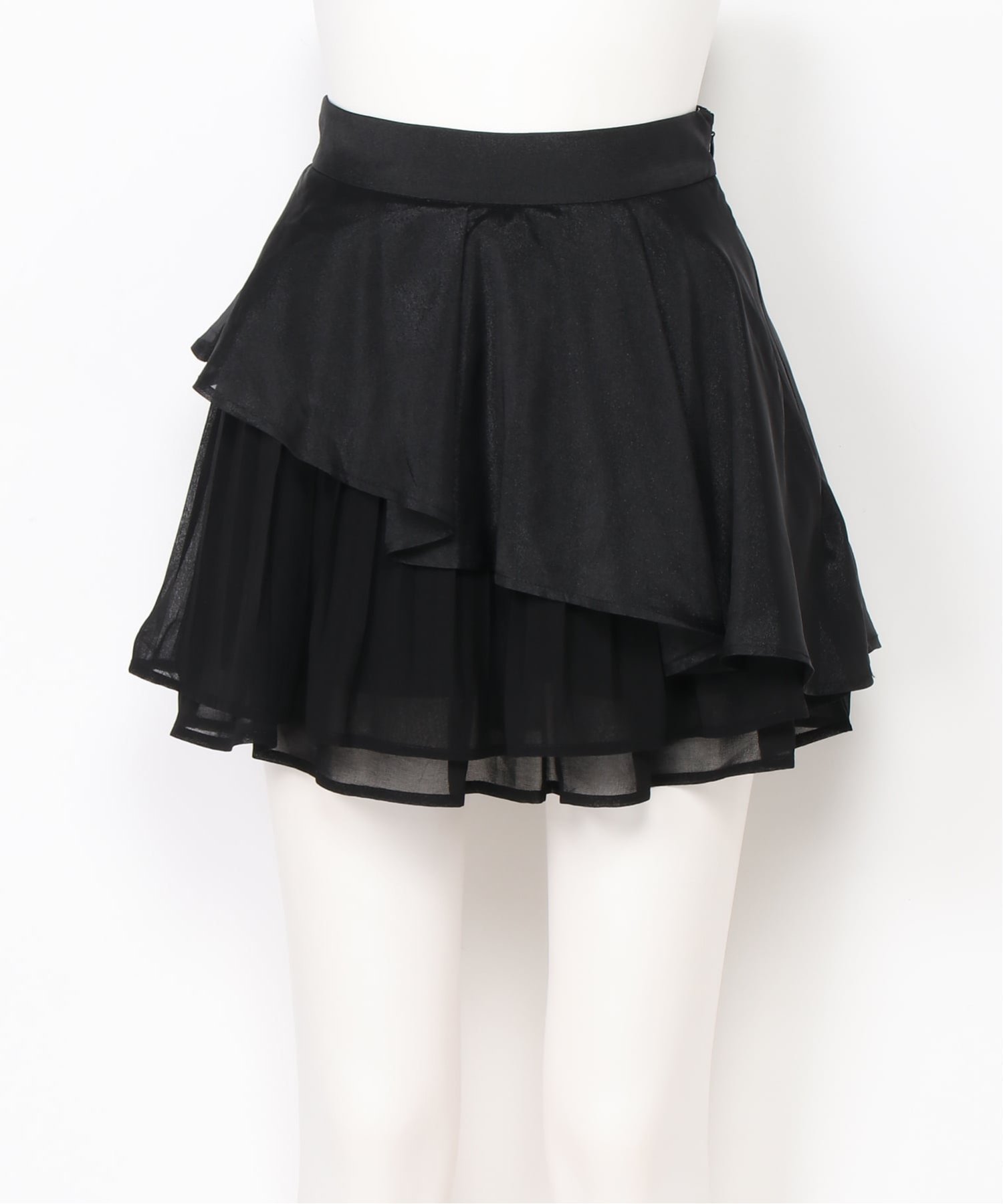 【リップサービス/LIP SERVICE】のLIP SERVICE/アシメティアードフレアスカート インテリア・キッズ・メンズ・レディースファッション・服の通販 founy(ファウニー) 　ファッション　Fashion　レディースファッション　Fashion for Women　スカート　Skirts　Aライン・フレアスカート　A-Line & Flared Skirts　ブラック|ID: prp329100004978760 ipo3291000000037310668