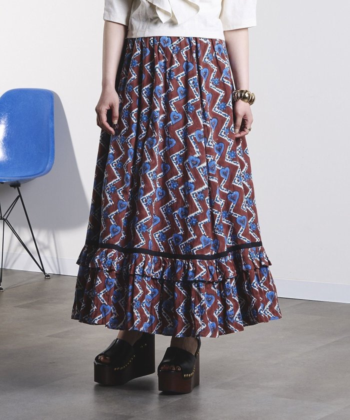 【ローズバッド/ROSE BUD】のHEART PRINT SKIRT インテリア・キッズ・メンズ・レディースファッション・服の通販 founy(ファウニー) https://founy.com/ ファッション Fashion レディースファッション Fashion for Women スカート Skirts アクセサリー Fashion Accessories インド Indian Textile シンプル Simple, Minimal タンク Tank Top, Sleeveless Top 時計 Watch, Wristwatch ネップ Nepp, Slub Yarn ブロック Block, Solid Block Pattern プリント Print, Printed Pattern マキシ Maxi, Full Length 無地 Plain, Solid Color ロング Long, Long-Length |ID: prp329100004978770 ipo3291000000037310703