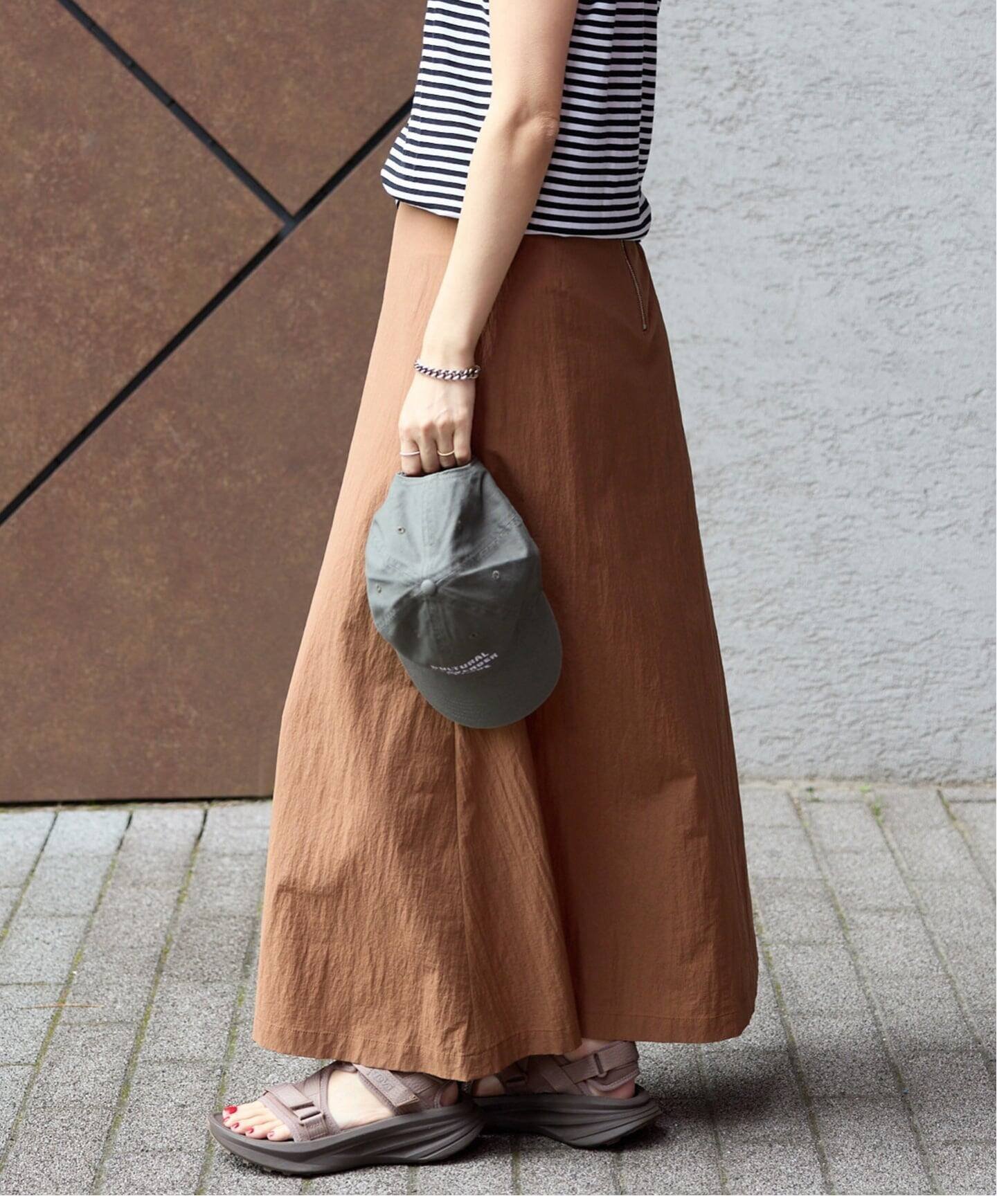 【イエナ/IENA】のドライフレアスカート インテリア・キッズ・メンズ・レディースファッション・服の通販 founy(ファウニー) 　ファッション　Fashion　レディースファッション　Fashion for Women　スカート　Skirts　Aライン・フレアスカート　A-Line & Flared Skirts　2026年　2026　2026春夏・S/S　Spring/Summer 2026 SS26　シンプル　Simple, Minimal　ノースリーブ　Sleeveless, No-Sleeve　バランス　Balance, Style Balance　フレア　Flare, Flared　ワッシャー　Washer, Crinkled Finish　キャメル|ID: prp329100004978776 ipo3291000000037310726