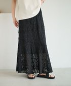 【ベイフロー/BAYFLOW】のカットレーススカート 大人の最旬トレンドファッション＆コーディネート founy(ファウニー) ファッション Fashion レディースファッション Fashion for Women スカート Skirts おすすめ Recommended / Our Picks アシンメトリー Asymmetrical Style ストレッチ Stretch, Stretchy Fabric デニム Denim, Jeans Material レース Lace, Lace Fabric 春 Spring thumbnail ブラック19|ID: prp329100004978795 ipo3291000000037310779