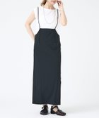【ルージュヴィフラクレ/Rouge vif la cle】の【2点セット】【細見え】フレンチスリーブTシャツ*サスペンダースカート/キャミワ ブラック|ID: prp329100004978798 ipo3291000000037310790