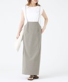 【ルージュヴィフラクレ/Rouge vif la cle】の【2点セット】【細見え】フレンチスリーブTシャツ*サスペンダースカート/キャミワ ライトベージュ|ID: prp329100004978798 ipo3291000000037310791